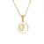 Fashion Letter Stainless Steel Pendant Necklace