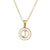 Fashion Letter Stainless Steel Pendant Necklace