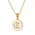 Fashion Letter Stainless Steel Pendant Necklace