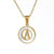 Fashion Letter Stainless Steel Pendant Necklace