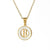 Fashion Letter Stainless Steel Pendant Necklace