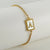 Fashion Letter Stainless Steel Plating Bracelets 1 Piece