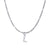 Fashion Letter Stainless Steel Plating Inlay Artificial Diamond Pendant Necklace 1 Piece