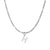 Fashion Letter Stainless Steel Plating Inlay Artificial Diamond Pendant Necklace 1 Piece