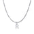 Fashion Letter Stainless Steel Plating Inlay Artificial Diamond Pendant Necklace 1 Piece