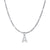 Fashion Letter Stainless Steel Plating Inlay Artificial Diamond Pendant Necklace 1 Piece