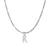 Fashion Letter Stainless Steel Plating Inlay Artificial Diamond Pendant Necklace 1 Piece