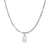 Fashion Letter Stainless Steel Plating Inlay Artificial Diamond Pendant Necklace 1 Piece