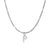 Fashion Letter Stainless Steel Plating Inlay Artificial Diamond Pendant Necklace 1 Piece