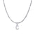 Fashion Letter Stainless Steel Plating Inlay Artificial Diamond Pendant Necklace 1 Piece