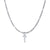 Fashion Letter Stainless Steel Plating Inlay Artificial Diamond Pendant Necklace 1 Piece