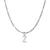 Fashion Letter Stainless Steel Plating Inlay Artificial Diamond Pendant Necklace 1 Piece