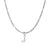 Fashion Letter Stainless Steel Plating Inlay Artificial Diamond Pendant Necklace 1 Piece