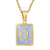 Fashion Letter Stainless Steel Plating Inlay Shell Pendant Necklace 1 Piece