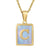 Fashion Letter Stainless Steel Plating Inlay Shell Pendant Necklace 1 Piece