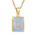 Fashion Letter Stainless Steel Plating Inlay Shell Pendant Necklace 1 Piece