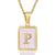 Fashion Letter Stainless Steel Plating Inlay Shell Pendant Necklace 1 Piece