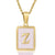 Fashion Letter Stainless Steel Plating Inlay Shell Pendant Necklace 1 Piece