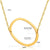 Fashion Letter Stainless Steel Plating Necklace