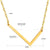 Fashion Letter Stainless Steel Plating Necklace