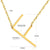 Fashion Letter Stainless Steel Plating Necklace