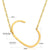 Fashion Letter Stainless Steel Plating Necklace