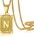 Fashion Letter 304 Stainless Steel 18K Gold Plated Plating Stainless Steel Necklaces