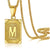 Fashion Letter 304 Stainless Steel 18K Gold Plated Plating Stainless Steel Necklaces