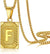 Fashion Letter 304 Stainless Steel 18K Gold Plated Plating Stainless Steel Necklaces