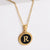 Fashion Letter Stainless Steel Plating Pendant Necklace