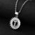 Fashion Letter Stainless Steel Plating Zircon Necklace