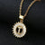 Fashion Letter Stainless Steel Plating Zircon Necklace