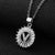 Fashion Letter Stainless Steel Plating Zircon Necklace