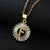 Fashion Letter Stainless Steel Plating Zircon Necklace