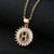 Fashion Letter Stainless Steel Plating Zircon Necklace