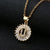 Fashion Letter Stainless Steel Plating Zircon Necklace