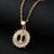 Fashion Letter Stainless Steel Plating Zircon Necklace