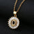 Fashion Letter Stainless Steel Plating Zircon Necklace