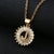 Fashion Letter Stainless Steel Plating Zircon Necklace