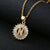 Fashion Letter Stainless Steel Plating Zircon Necklace