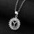 Fashion Letter Stainless Steel Plating Zircon Necklace