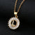 Fashion Letter Stainless Steel Plating Zircon Necklace