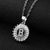 Fashion Letter Stainless Steel Plating Zircon Necklace