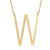 Fashion Letter Stainless Steel Polishing Necklace