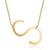 Fashion Letter Stainless Steel Polishing Necklace