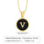 Fashion Letter Stainless Steel Polishing Pendant Necklace