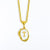 Fashion Letter Stainless Steel Titanium Steel Enamel Plating Pendant Necklace 1 Piece