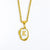 Fashion Letter Stainless Steel Titanium Steel Enamel Plating Pendant Necklace 1 Piece