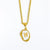 Fashion Letter Stainless Steel Titanium Steel Enamel Plating Pendant Necklace 1 Piece