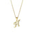 Fashion Letter Stainless Steel Titanium Steel Plating Inlay Zircon 18k Gold Plated Gold Plated Pendant Necklace